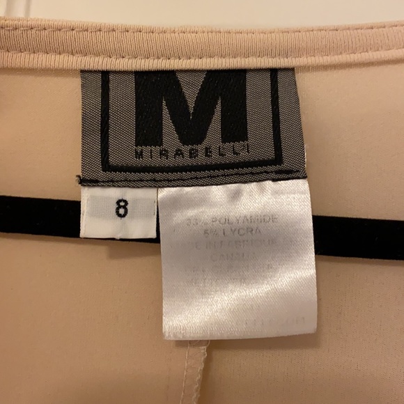 Blush faux-wrap dress by Mirabelli - Picture 2 of 3